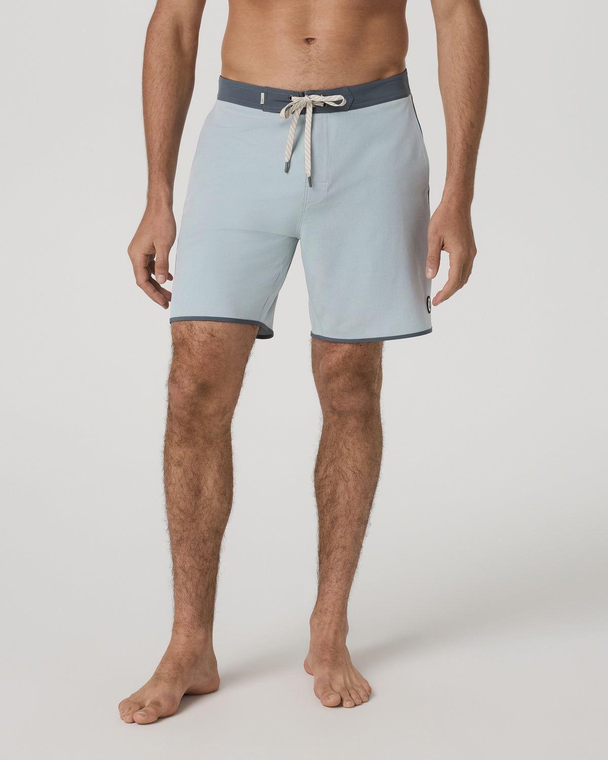Cruise Boardshort 7" Men's Blue Haze Linen Swim Shorts - Image 2
