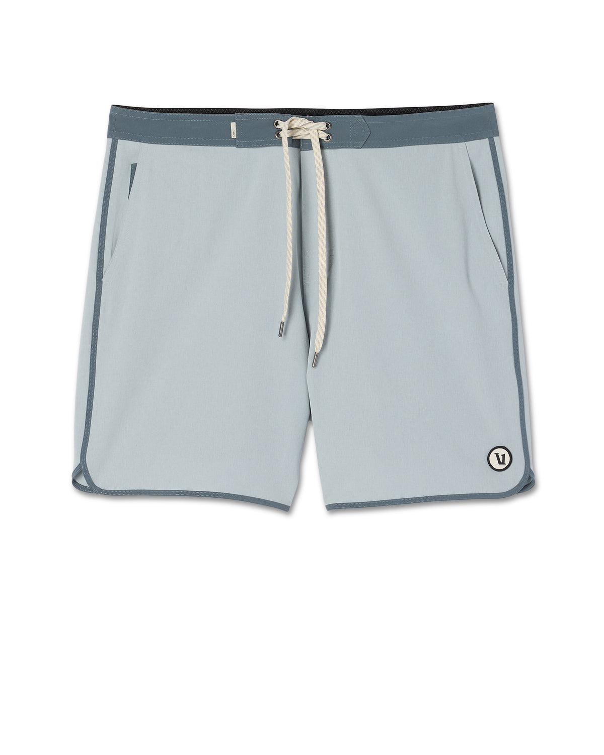 Cruise Boardshort 7" Men's Blue Haze Linen Swim Shorts - Image 6