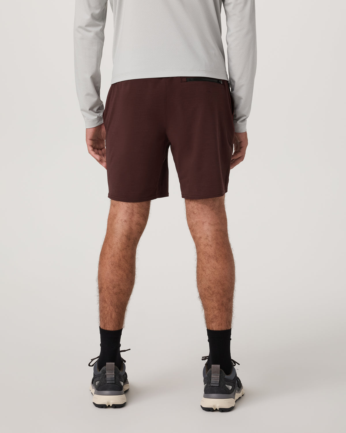 Elevate Kore Short Lined 7" Men's Burgundy Shorts - Image 3