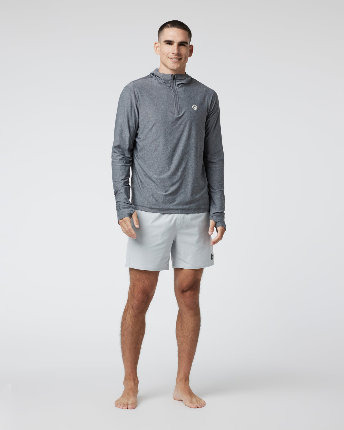 Maverick Volley Short Men's Sky Grey Hybrid Shorts - Image 5
