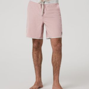 Cruise Boardshort 7" Men's Mauve Linen Texture Shorts