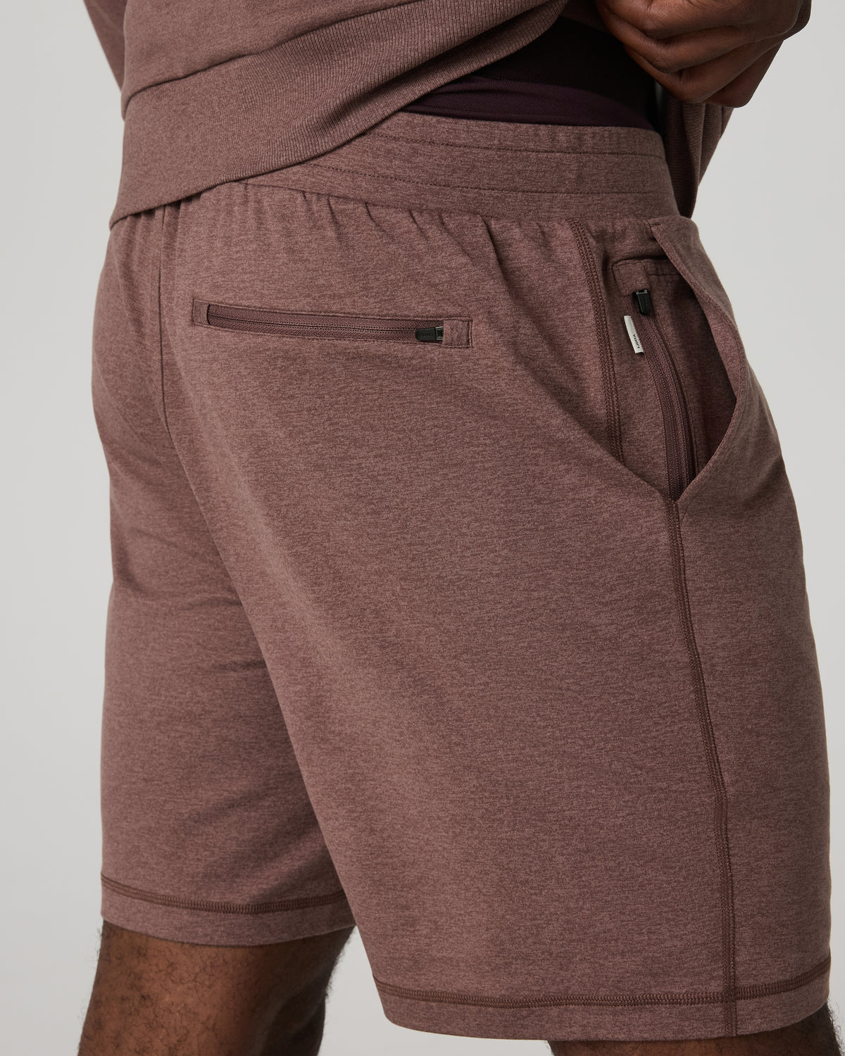 Ponto Performance Short 7" Men's Sable Heather Shorts - Image 2