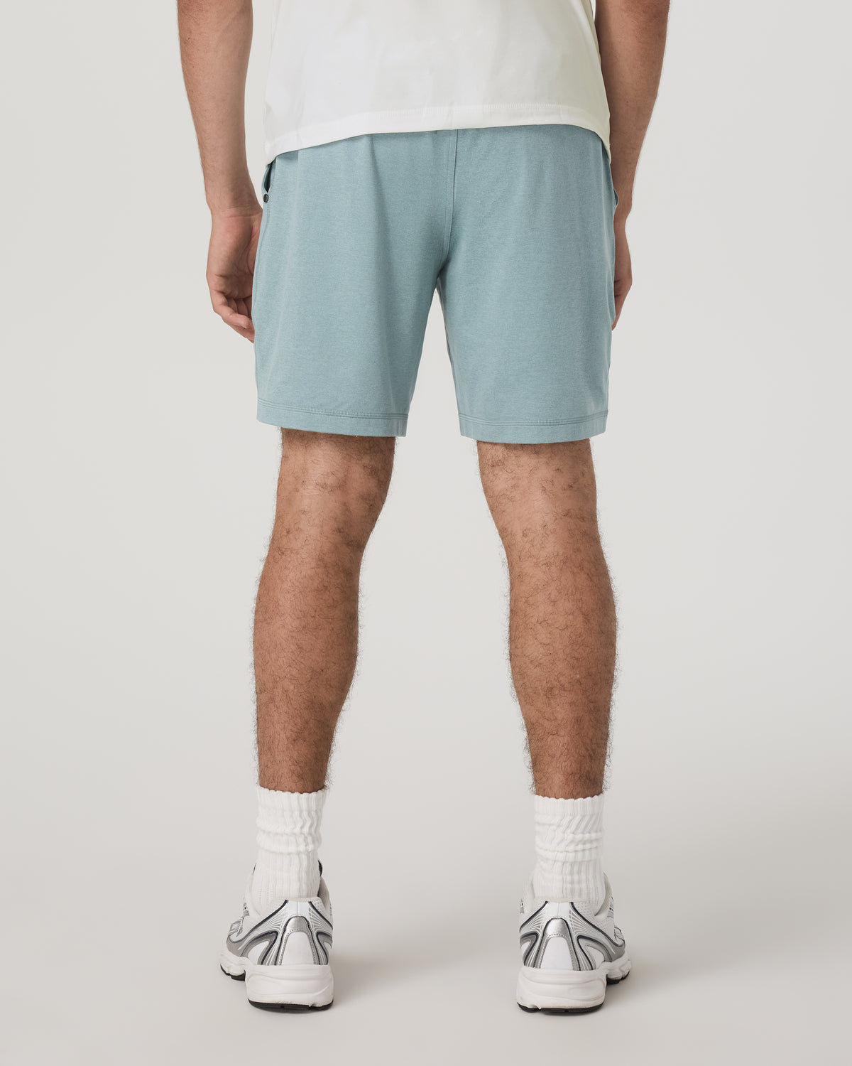 Men's Ponto Performance Short 7" Misty Blue Heather - Image 3
