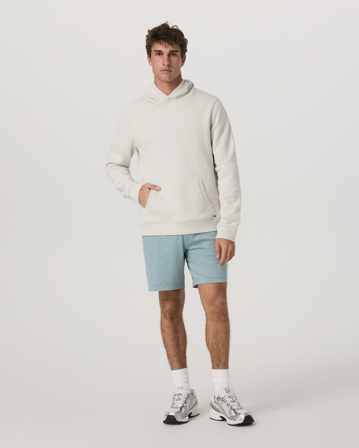 Men's Ponto Performance Short 7" Misty Blue Heather - Image 4