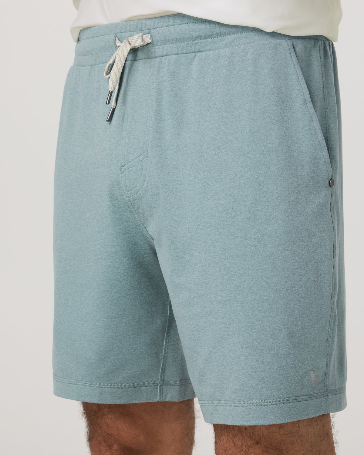 Men's Ponto Performance Short 7" Misty Blue Heather - Image 5
