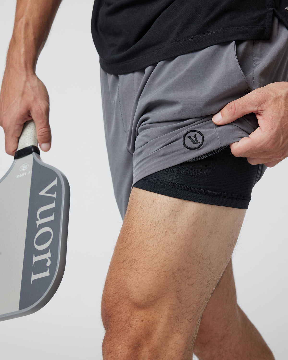 Elevate Kore Short Lined 7" Men's Zinc Performance Shorts - Image 2