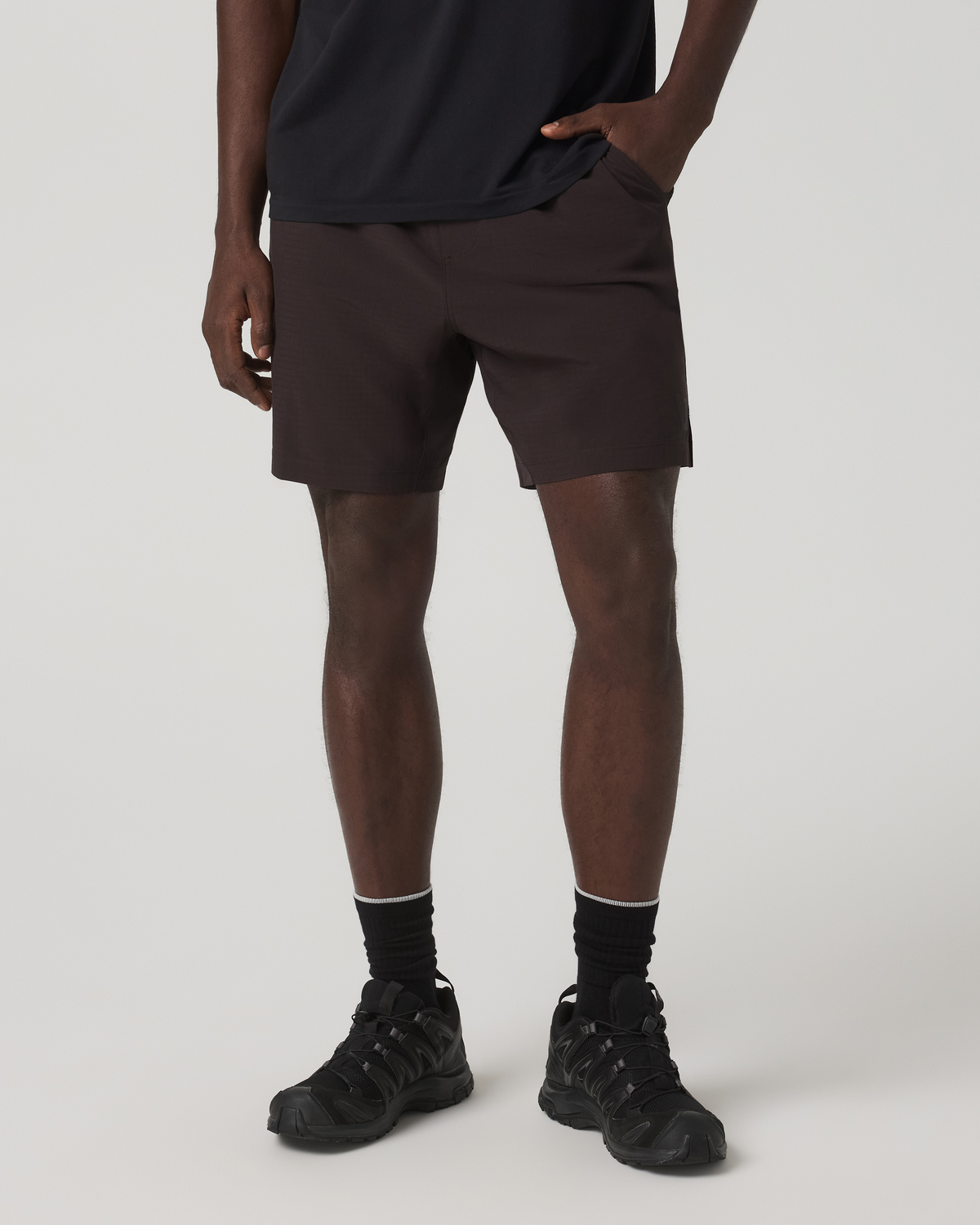 HardKore Short Lined 7" Men's Carbon Performance Shorts - Image 2