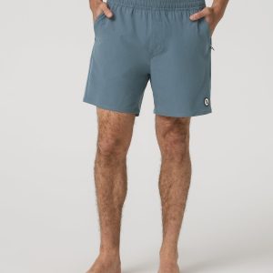 Maverick Volley Short Lined Men's Blue Sea Hybrid Shorts