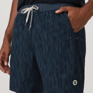 Kore Short Lined 7" Men's Shorts in Blue Sea Pampas