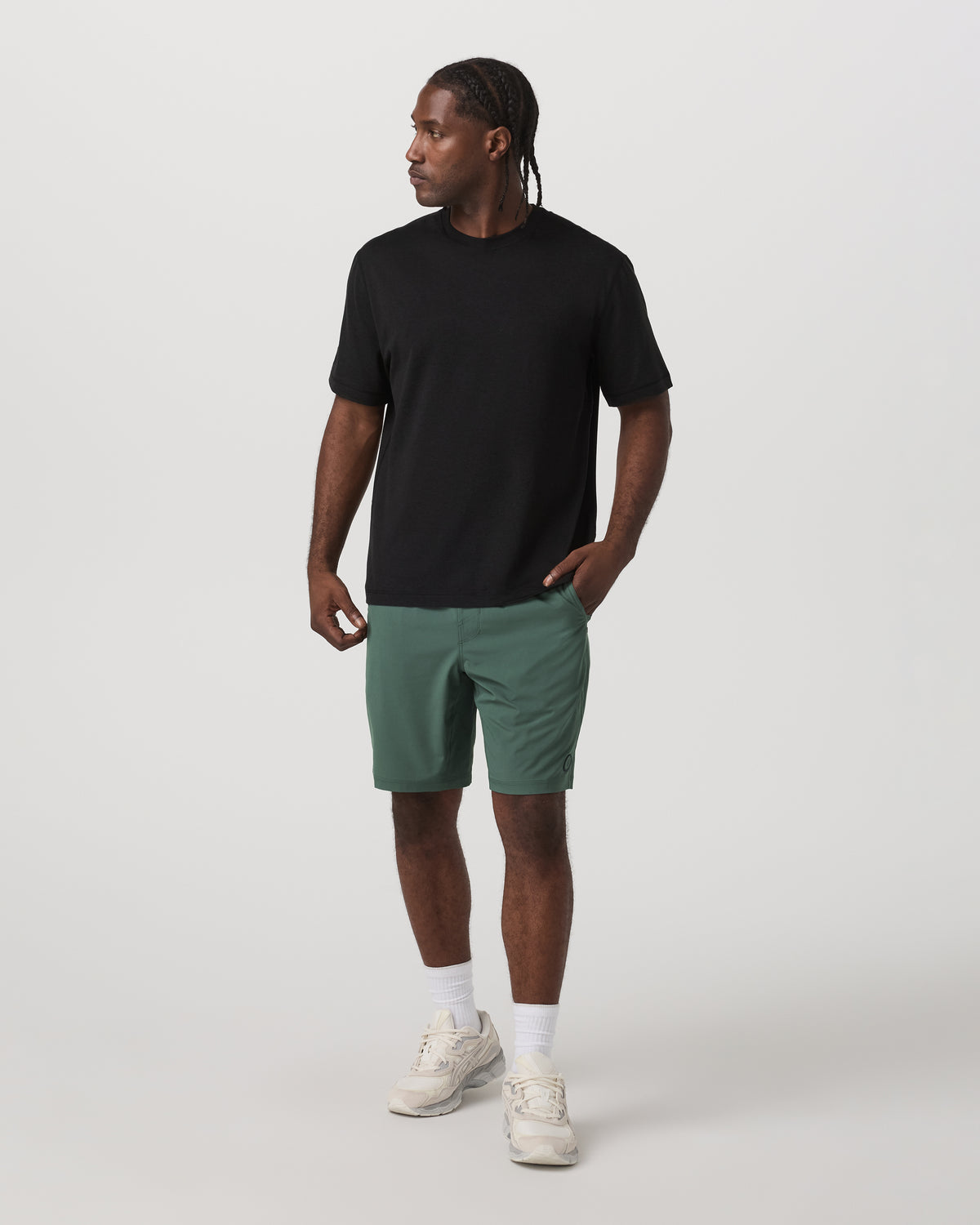 Kore Short Lined 9" Men's Agate Green Tonal Shorts - Image 4