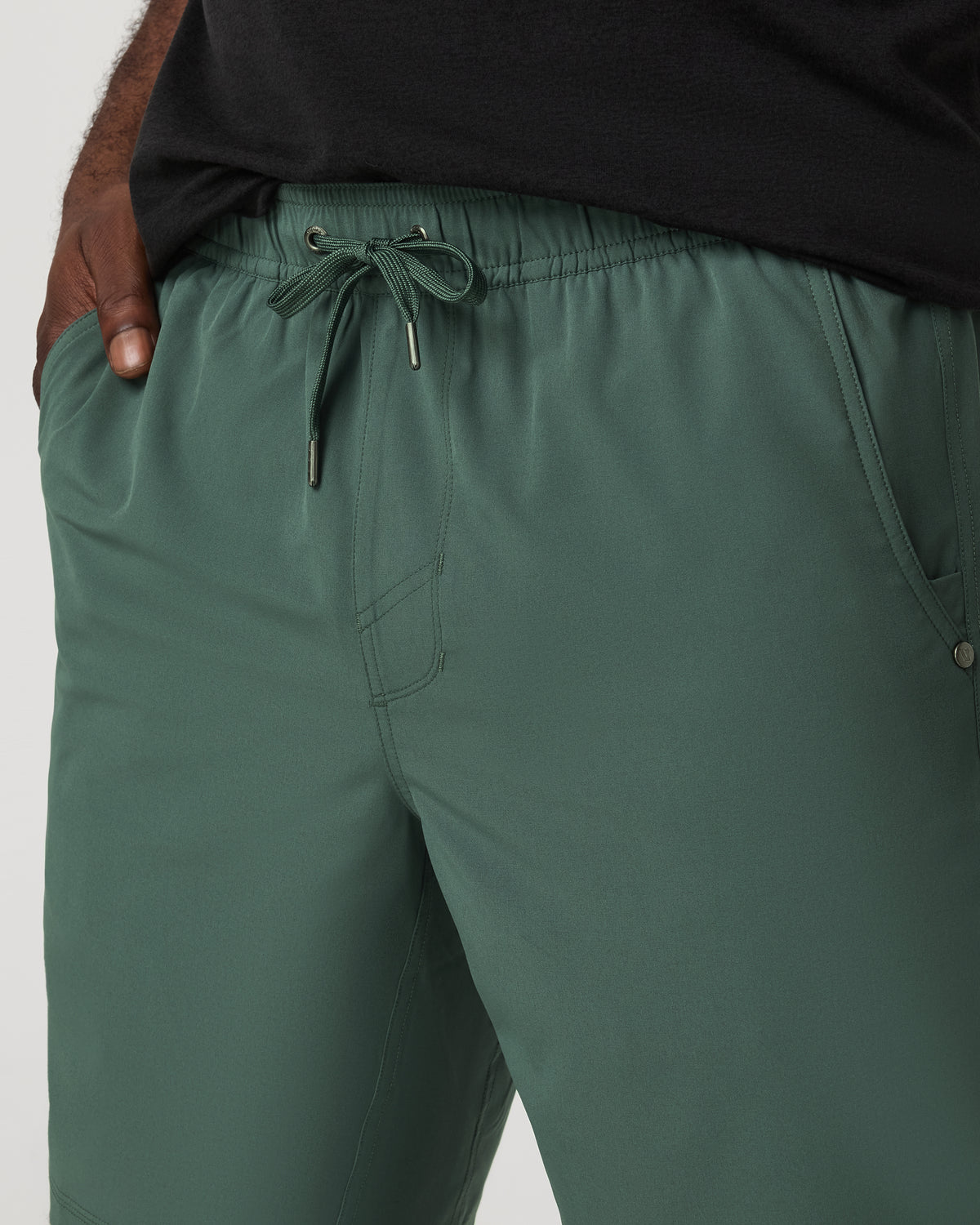 Kore Short Lined 9" Men's Agate Green Tonal Shorts - Image 5