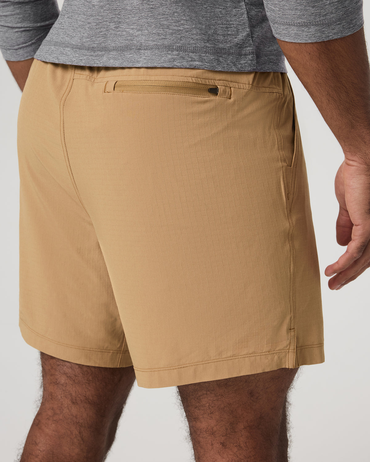 HardKore Short Lined 7" Men's Burlap Performance Shorts - Image 3