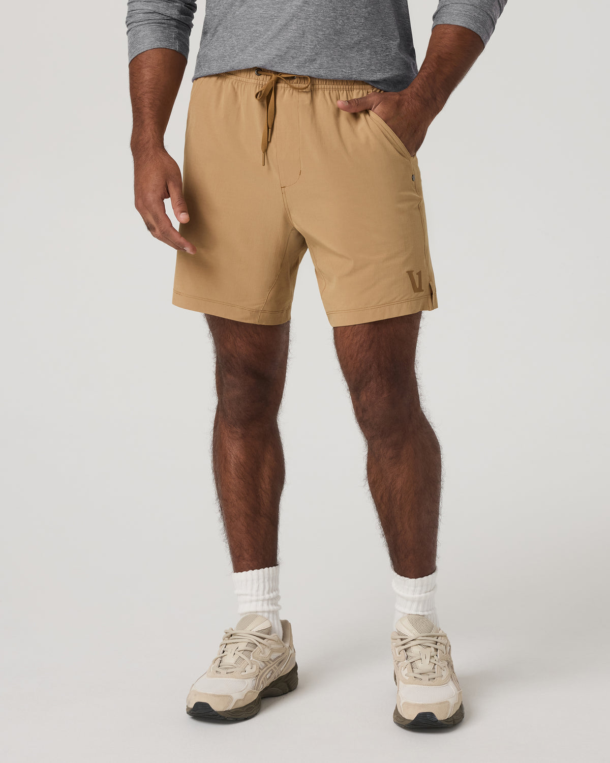 HardKore Short Lined 7" Men's Burlap Performance Shorts - Image 5