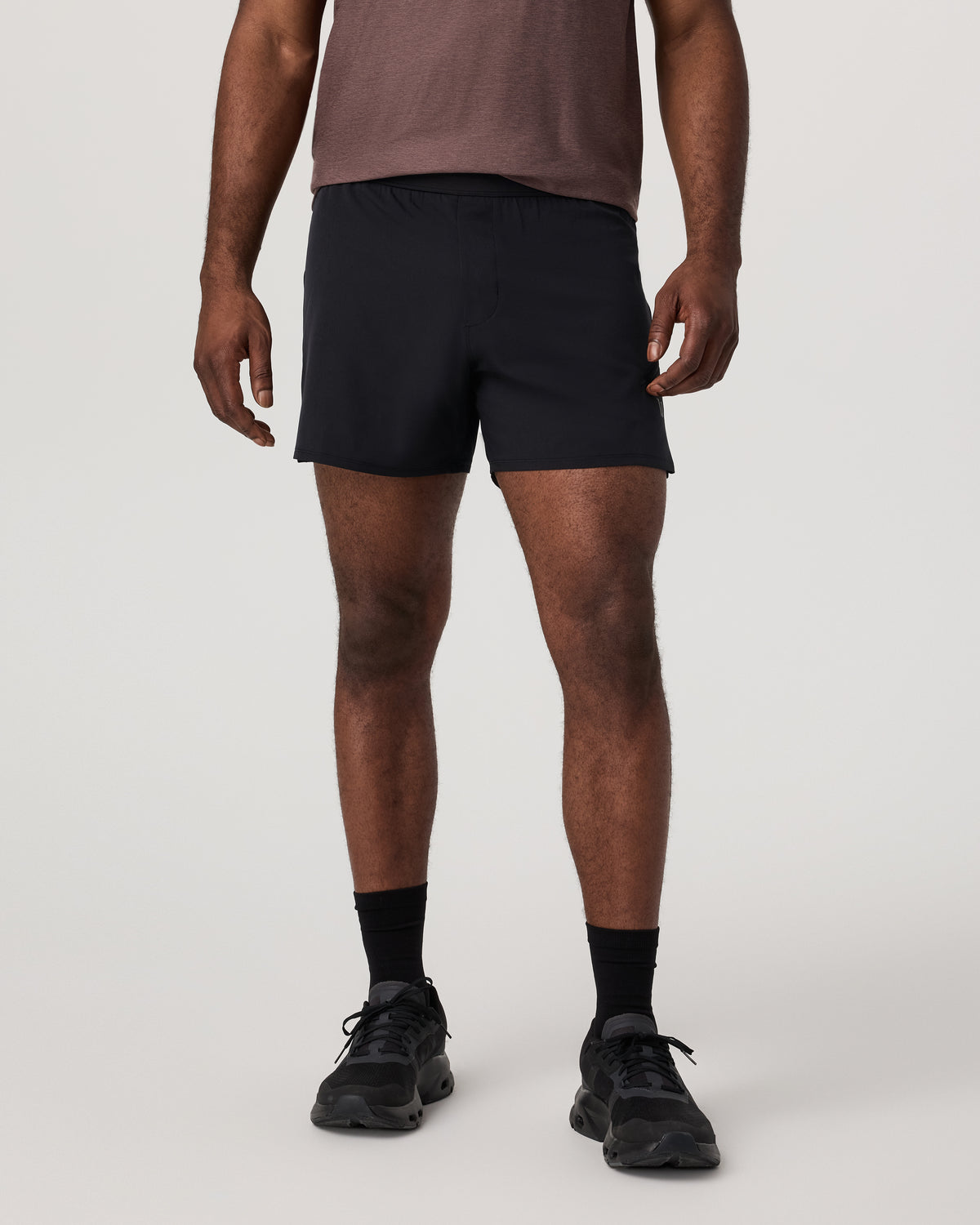 Qualify Short Lined 5" Men's Black Performance Shorts