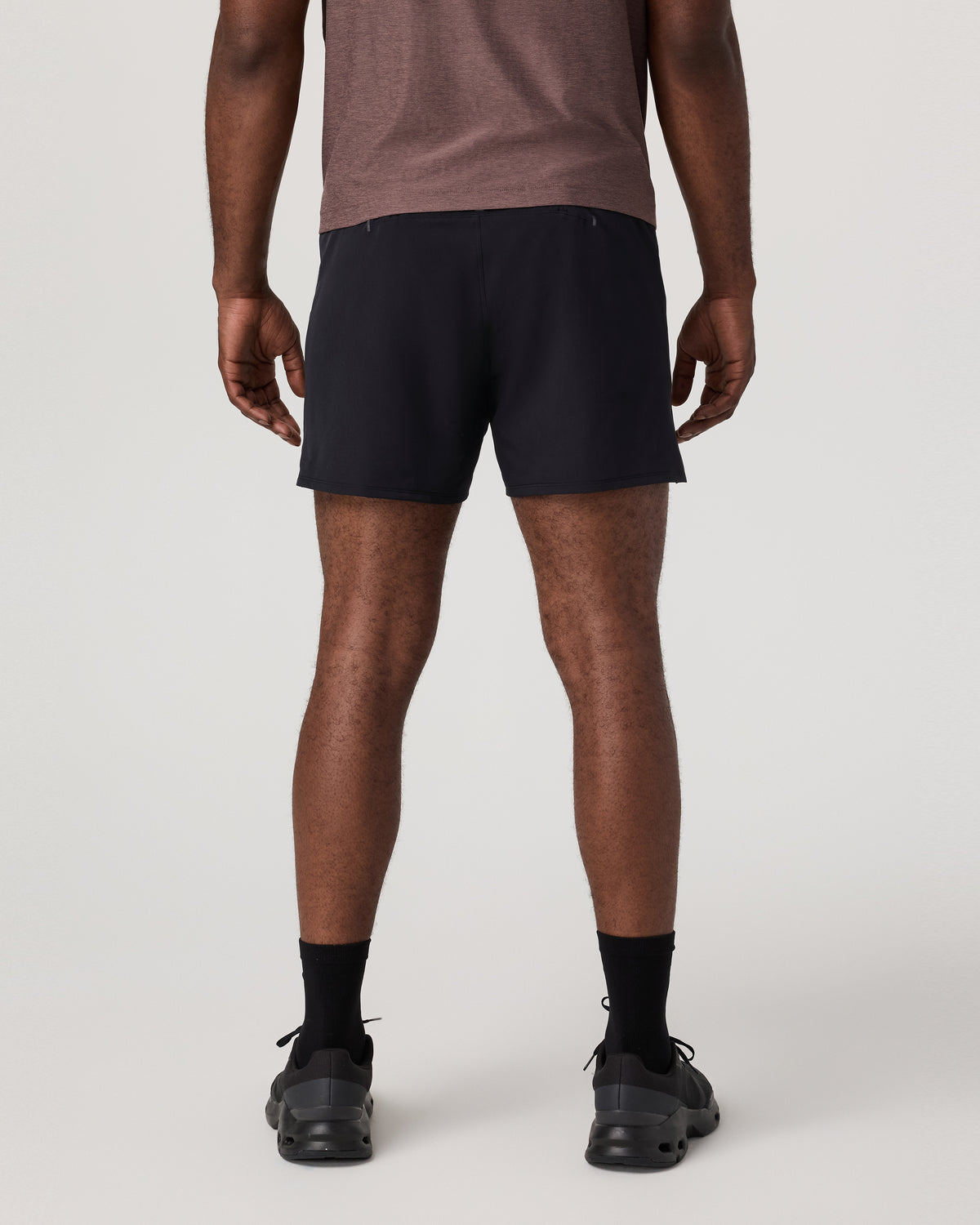 Qualify Short Lined 5" Men's Black Performance Shorts - Image 3