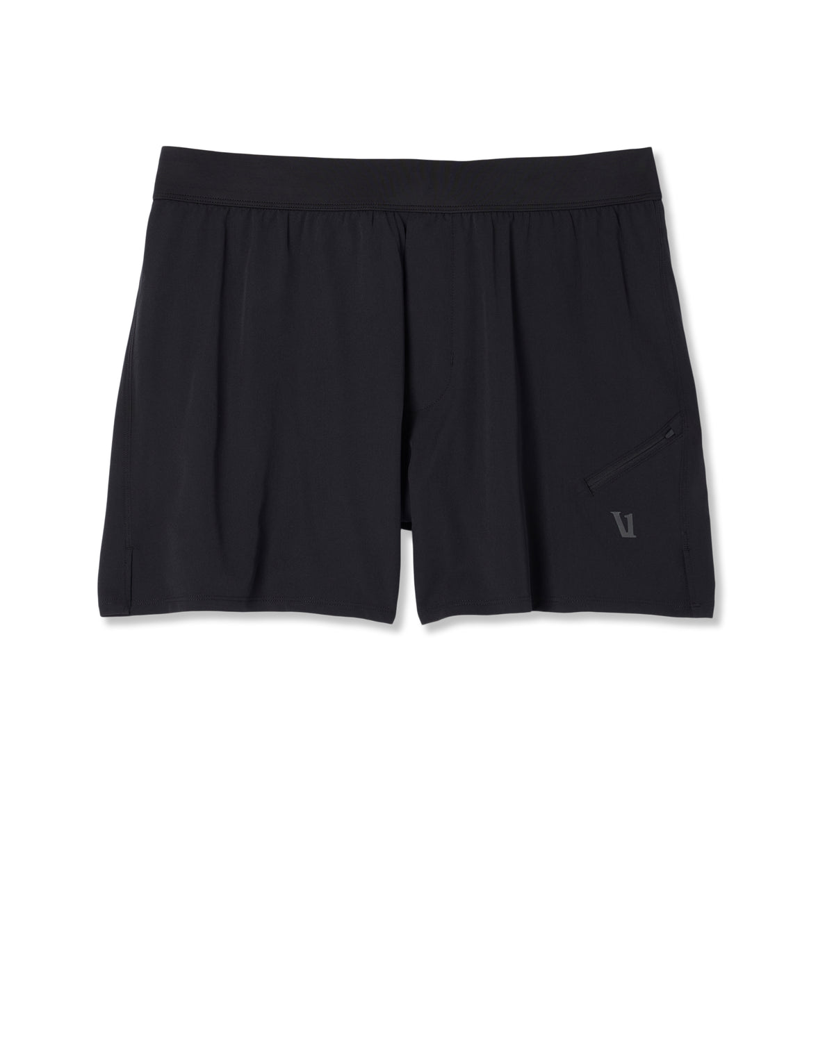 Qualify Short Lined 5" Men's Black Performance Shorts - Image 5