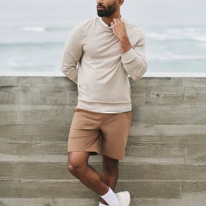 Meta Short 8" Men's Pecan Classic Chino Shorts