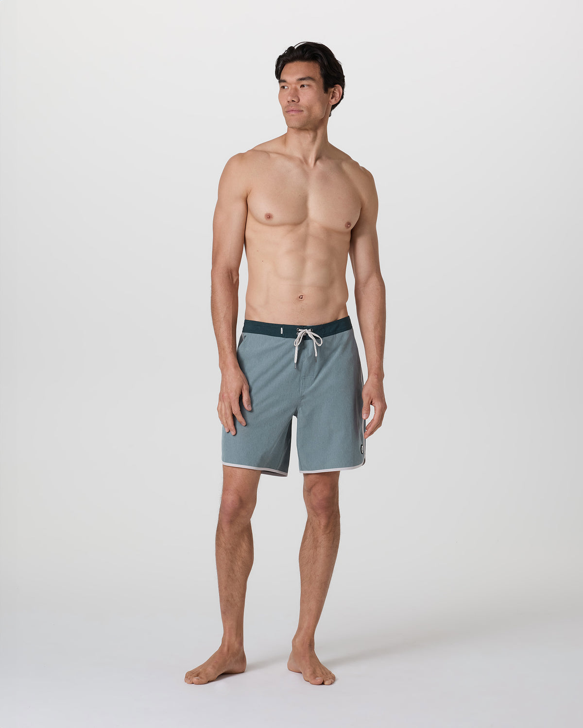 Cruise Boardshort Dusty Blue Linen Texture - Image 4