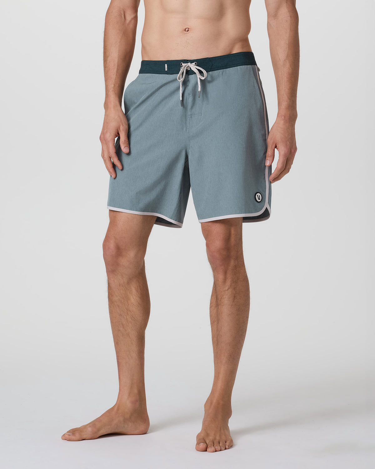 Cruise Boardshort Dusty Blue Linen Texture - Image 5