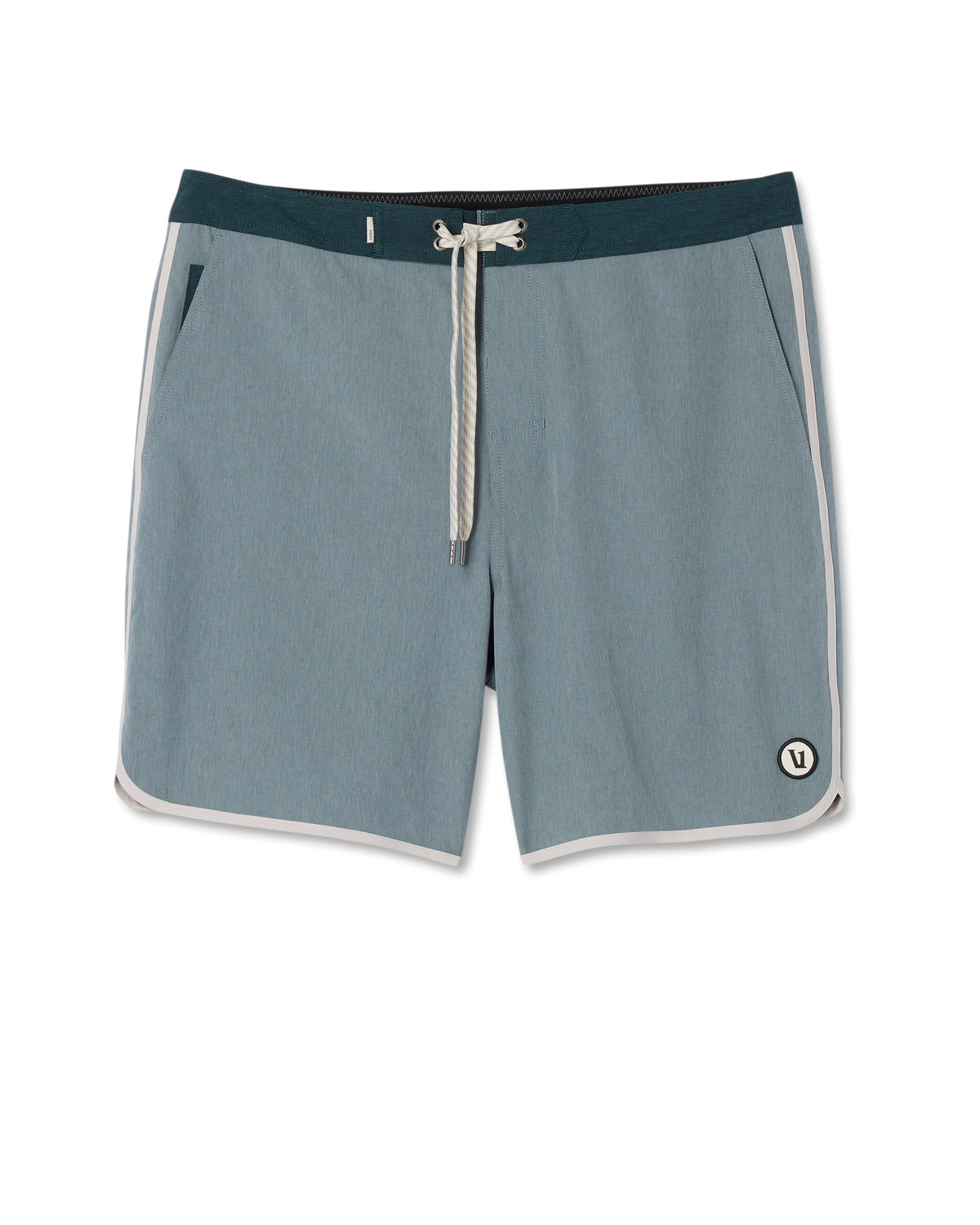 Cruise Boardshort Dusty Blue Linen Texture - Image 6