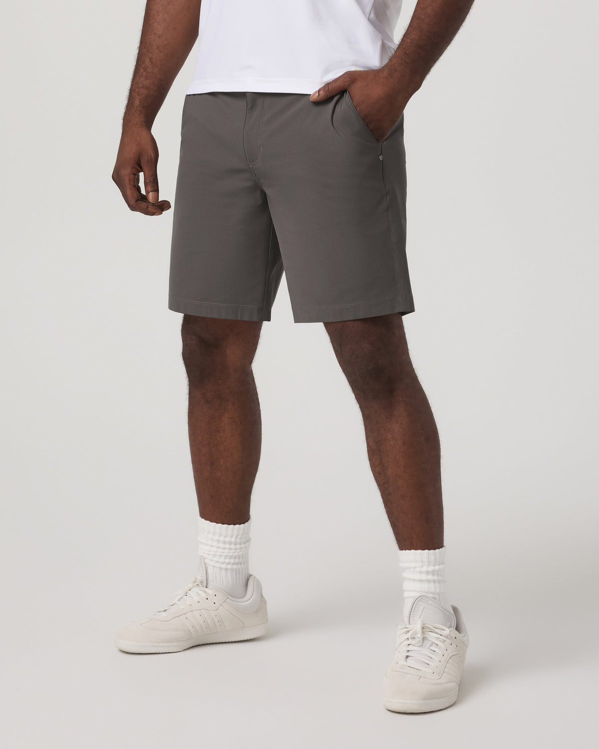 Meta Short 8" Men's Warm Grey Classic Chino Shorts
