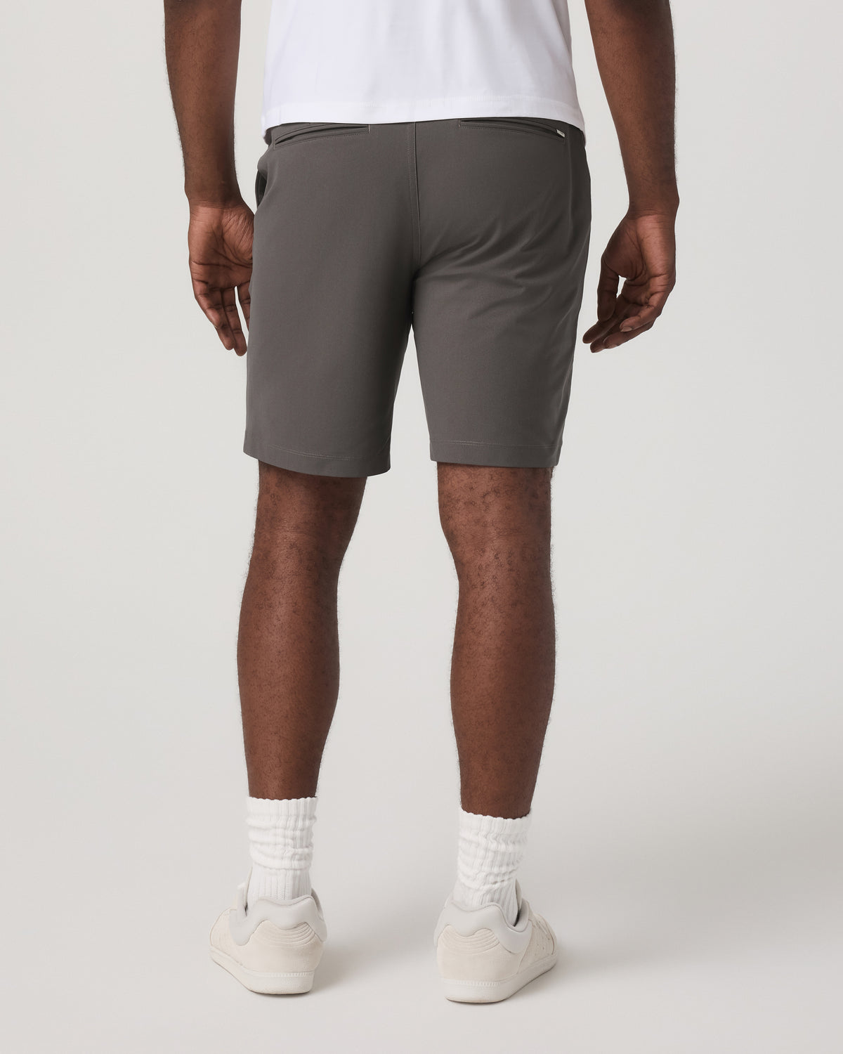 Meta Short 8" Men's Warm Grey Classic Chino Shorts - Image 3