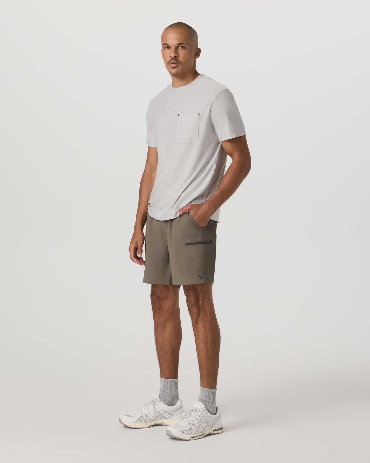 Grafton Short Unlined 7" Men's Training Shorts in Bark - Image 4