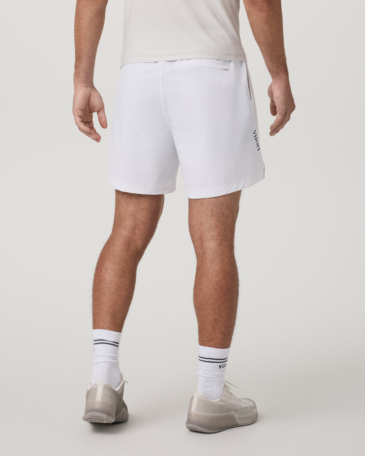 Crosscourt Short Unlined 7" Men's White Tennis Shorts - Image 4