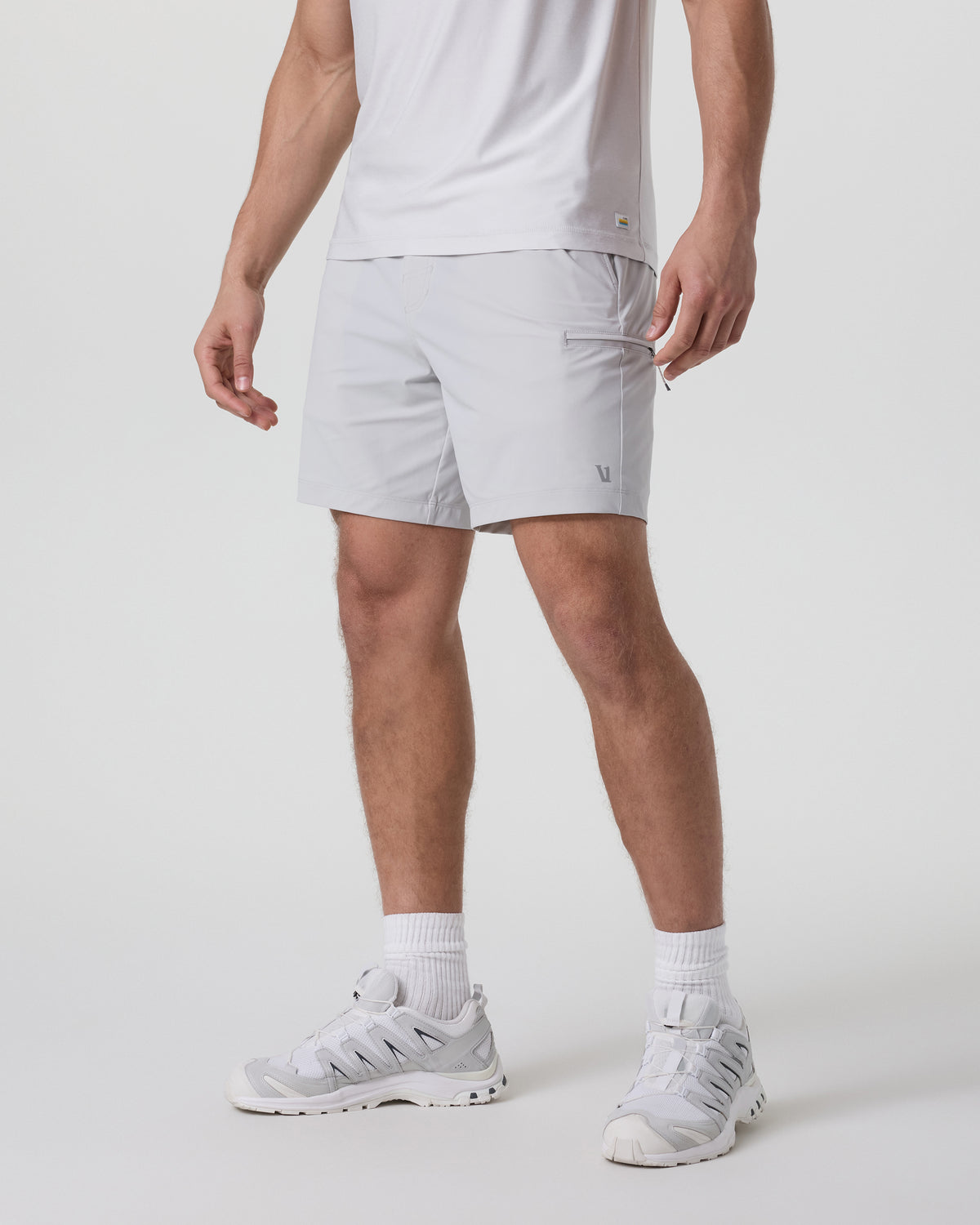Fleet Sport Short Unlined Classic Fit 7" Sky Grey