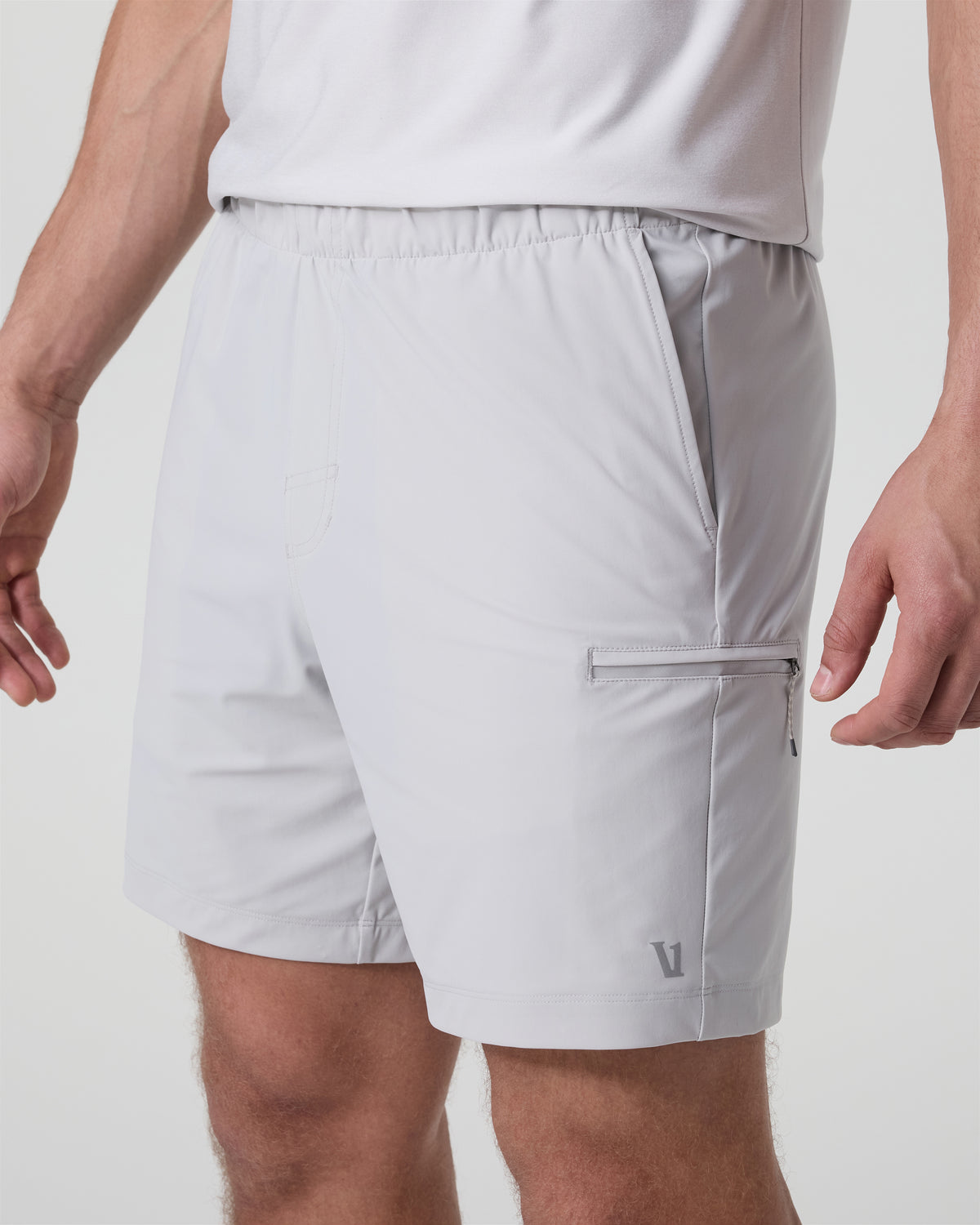 Fleet Sport Short Unlined Classic Fit 7" Sky Grey - Image 2