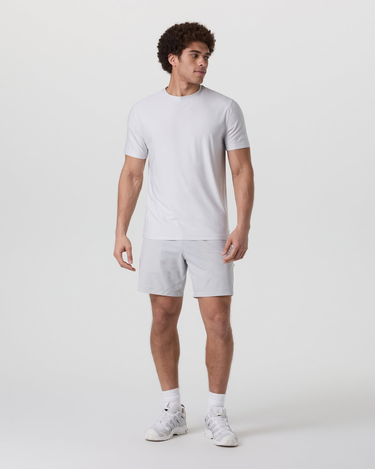 Fleet Sport Short Unlined Classic Fit 7" Sky Grey - Image 4
