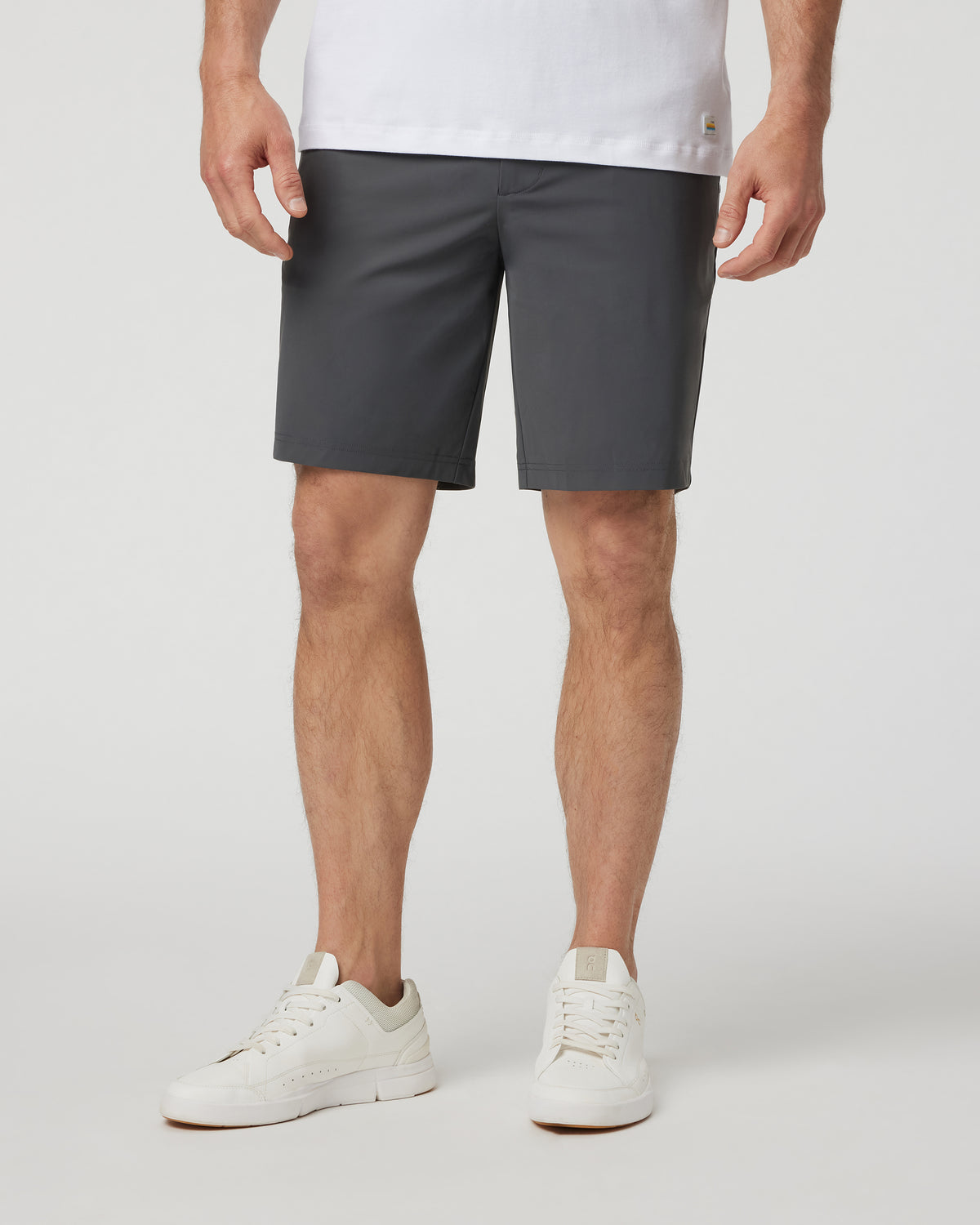Fleet Chino Short 8" Men's Charcoal Shorts