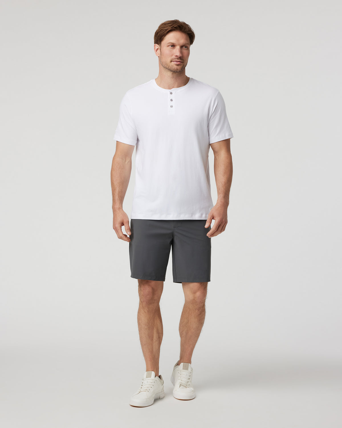 Fleet Chino Short 8" Men's Charcoal Shorts - Image 2