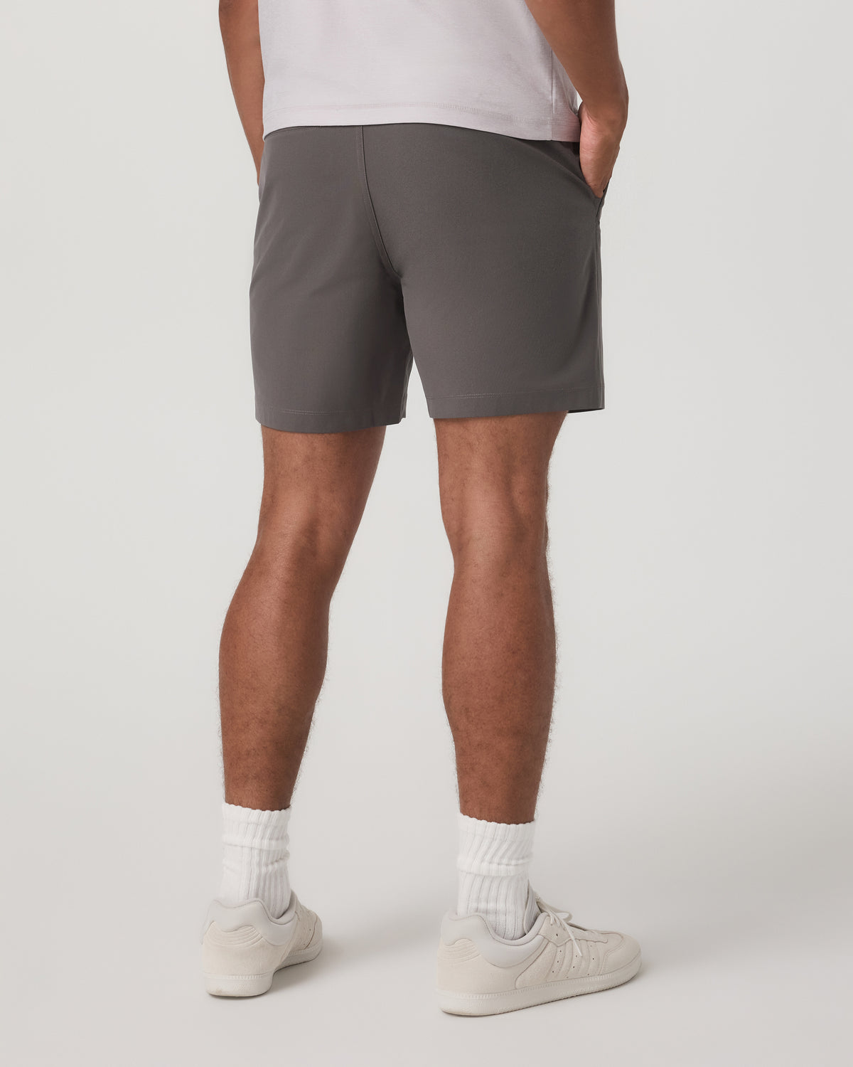 Meta Short 6" Men's Warm Grey Classic Chino Shorts - Image 3