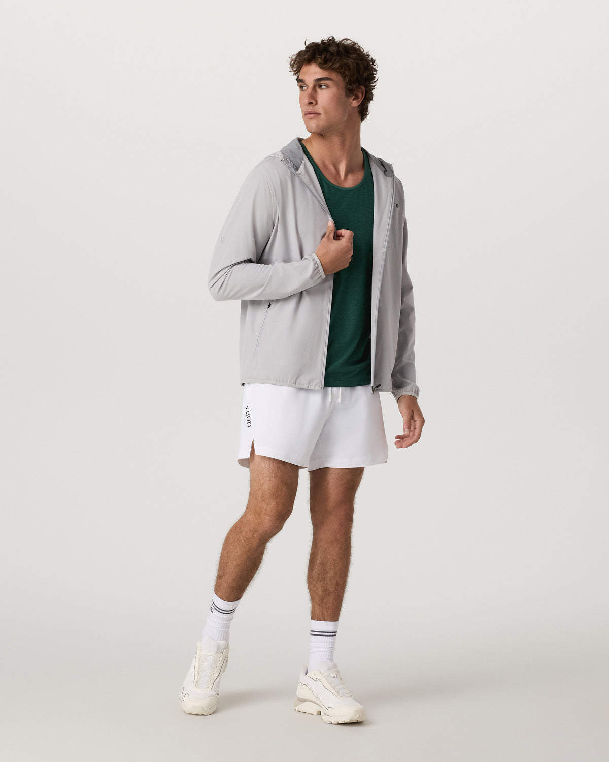Crosscourt Short Unlined 5" Men's White Tennis Shorts - Image 5