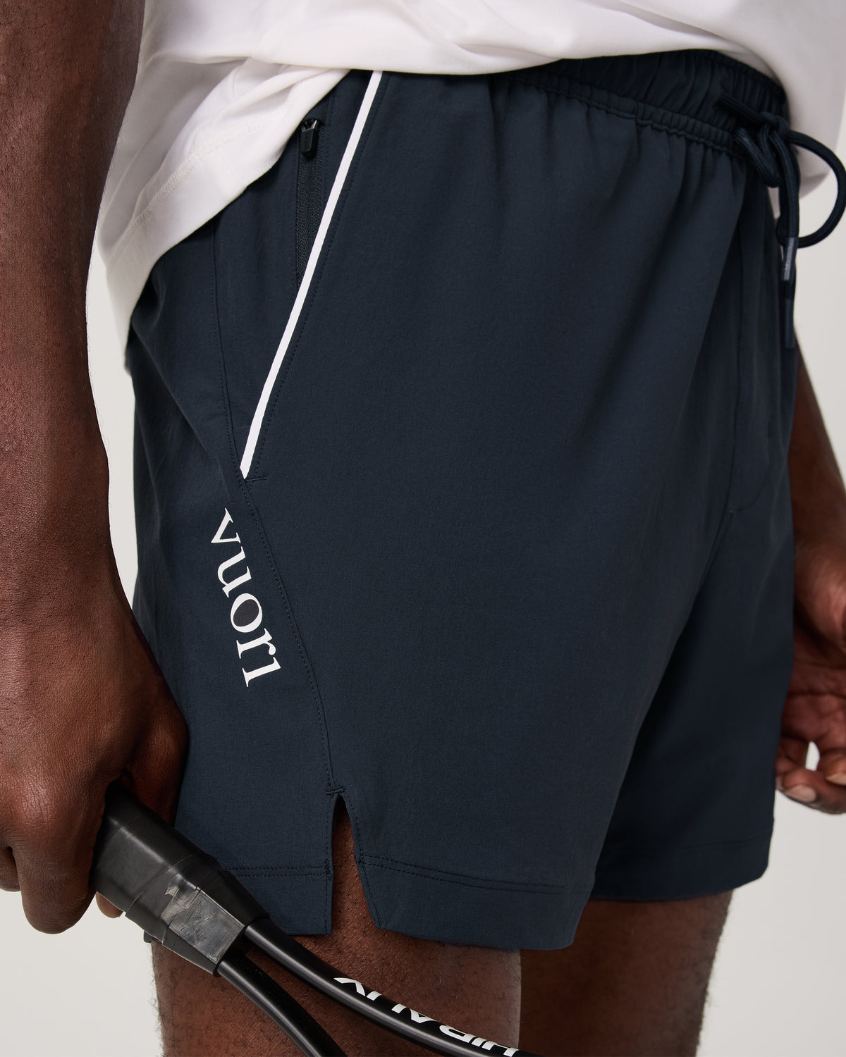 Crosscourt Short Unlined 5" Men's Navy Tennis Shorts - Image 2