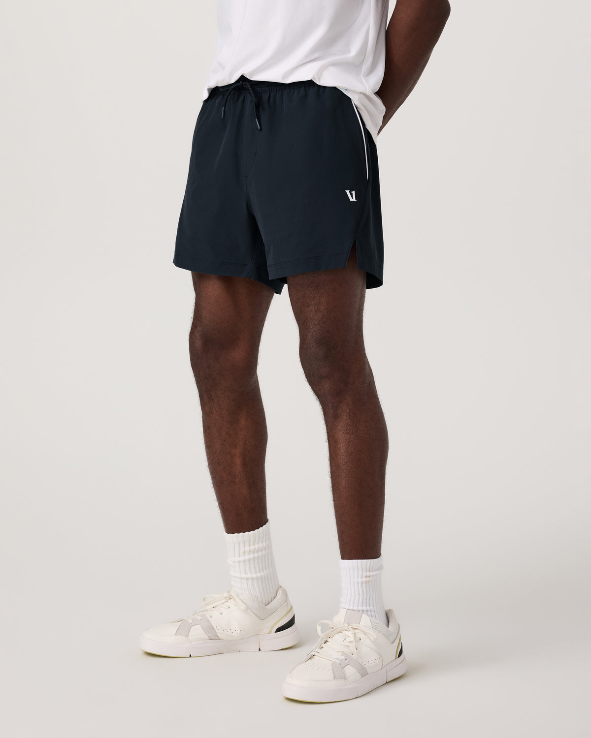 Crosscourt Short Unlined 5" Men's Navy Tennis Shorts - Image 3