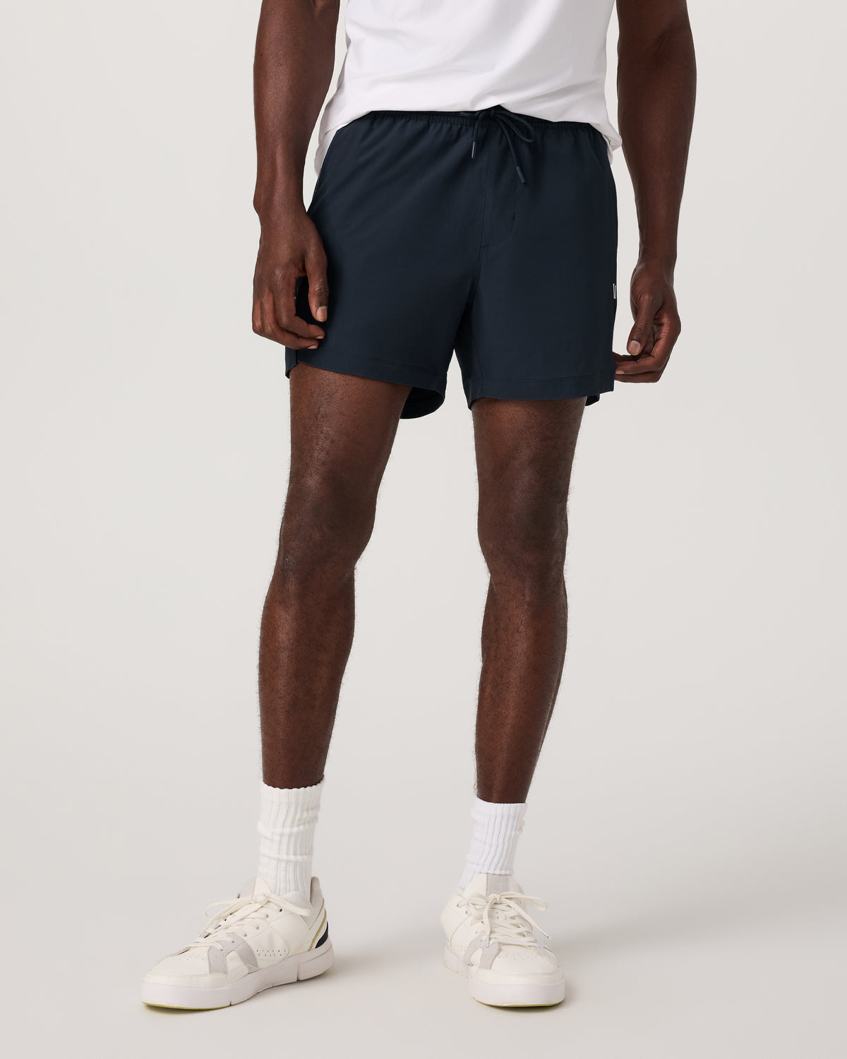 Crosscourt Short Unlined 5" Men's Navy Tennis Shorts - Image 5