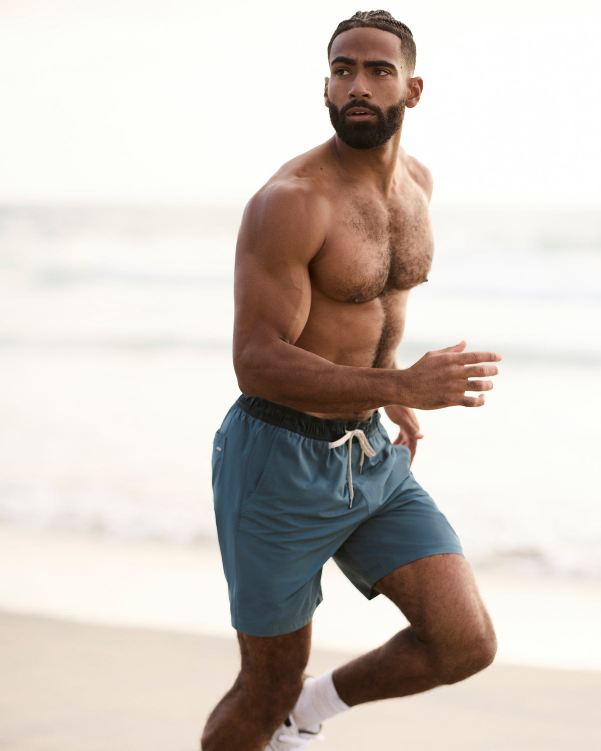 Kore Short Lined 7" Men's Light Deep Sea Athletic Shorts - Image 4