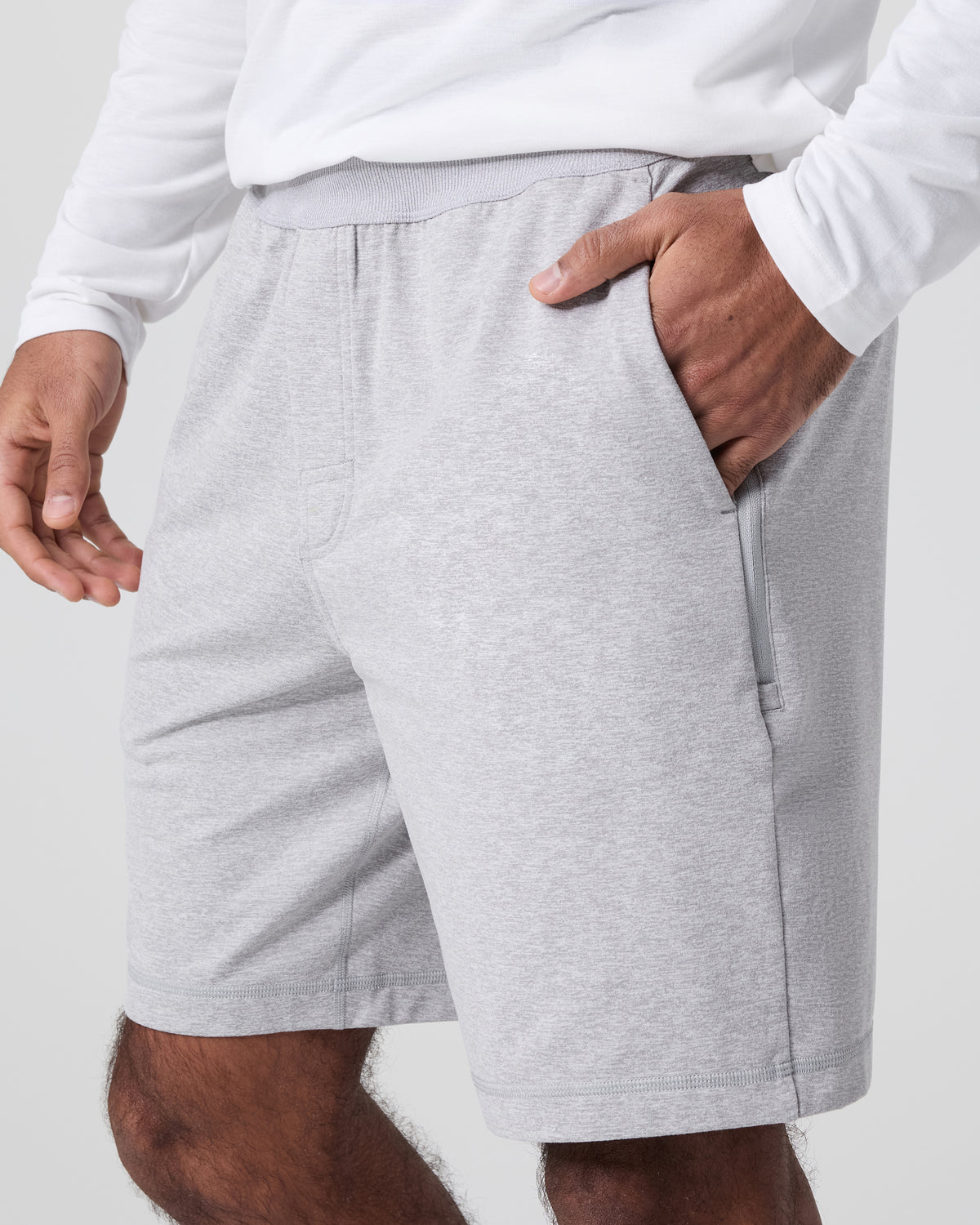 Coronado Short 8" Light Heather Grey - Image 2