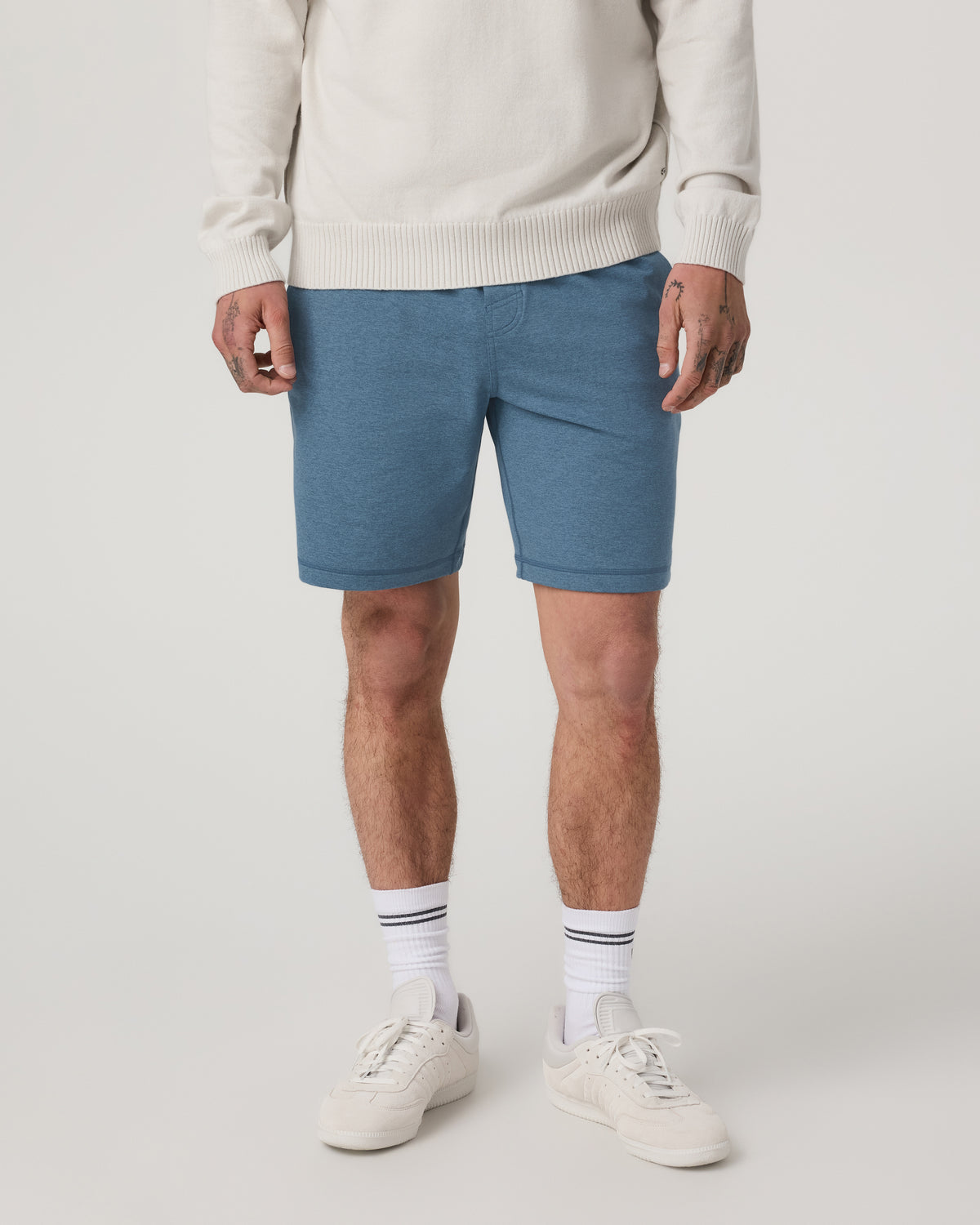 Coronado Short 8" Men's Pool Blue Heather Lounge Short