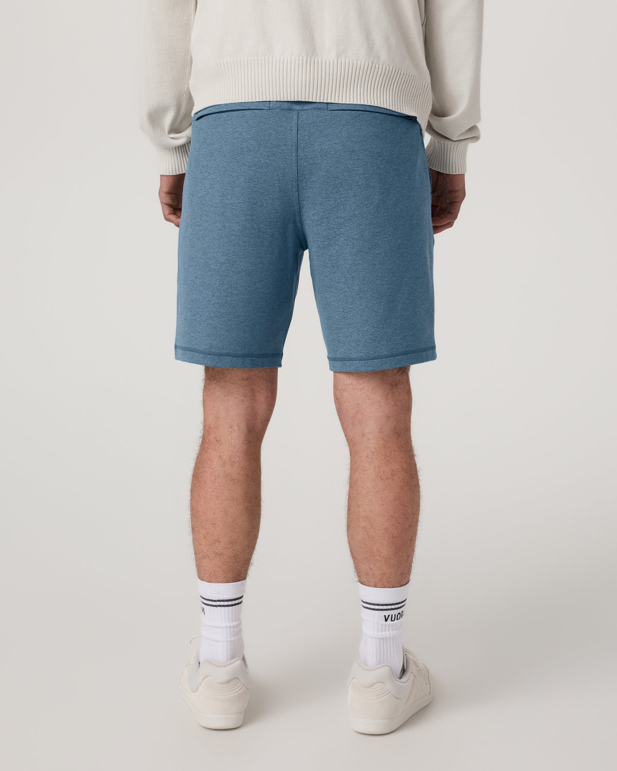 Coronado Short 8" Men's Pool Blue Heather Lounge Short - Image 3