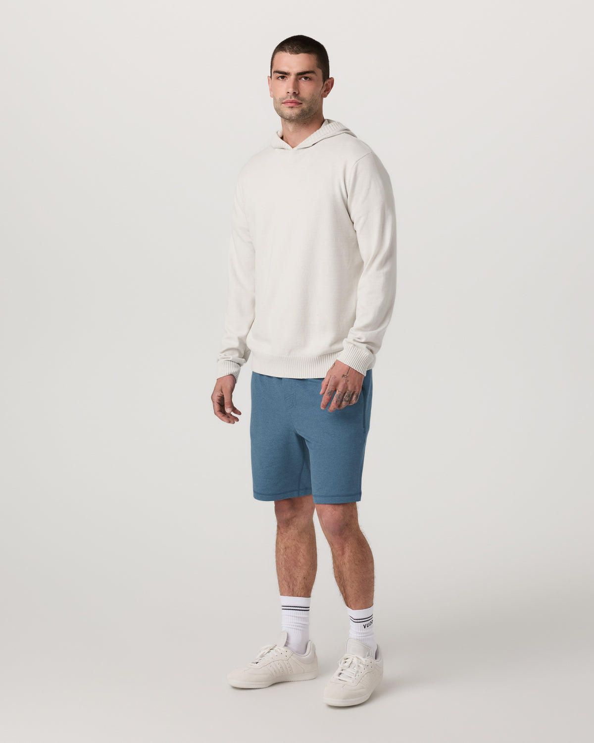 Coronado Short 8" Men's Pool Blue Heather Lounge Short - Image 5