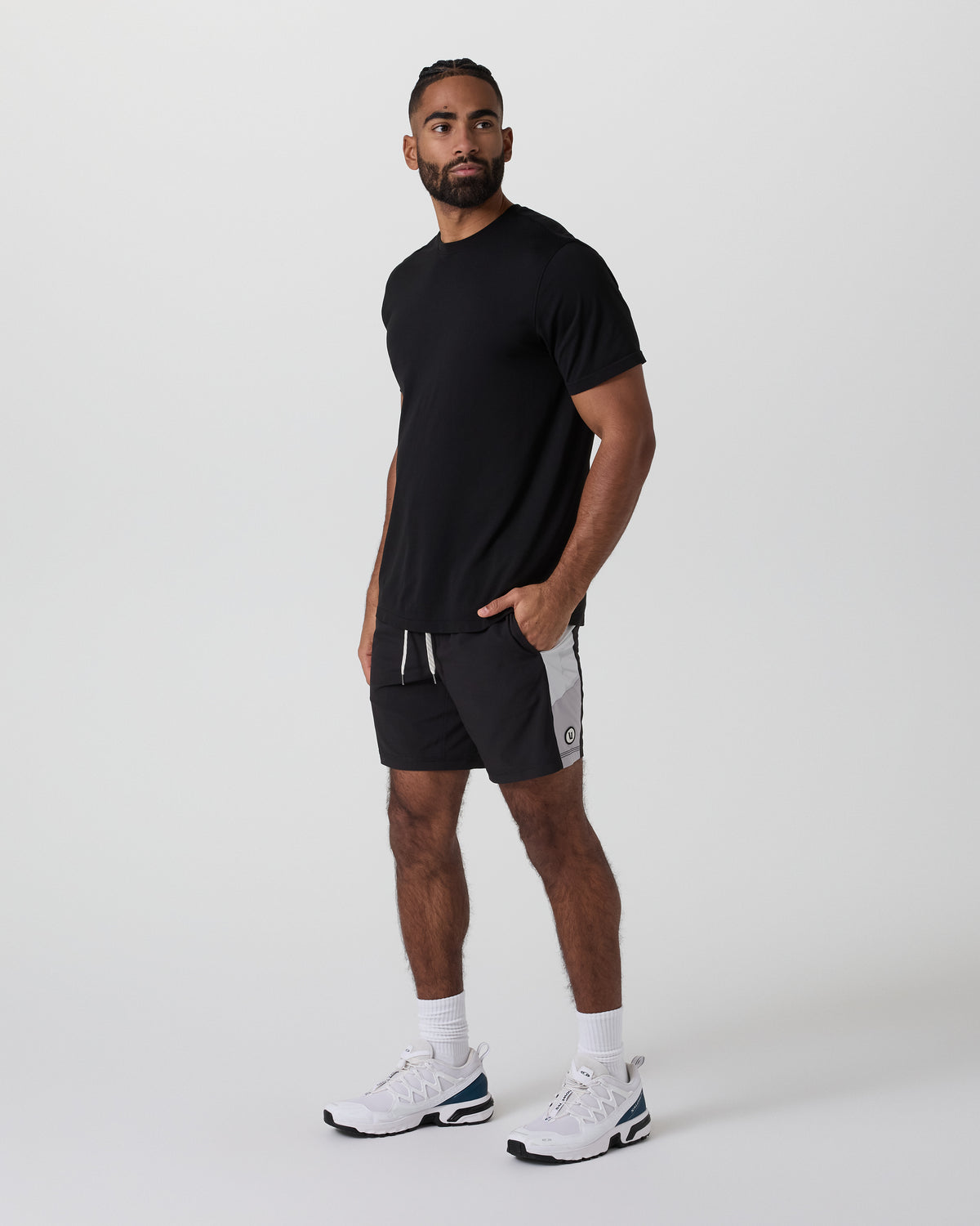 Kore Short X2 Lined Classic Fit 7" Black/Salt/Amethyst Grey - Image 4