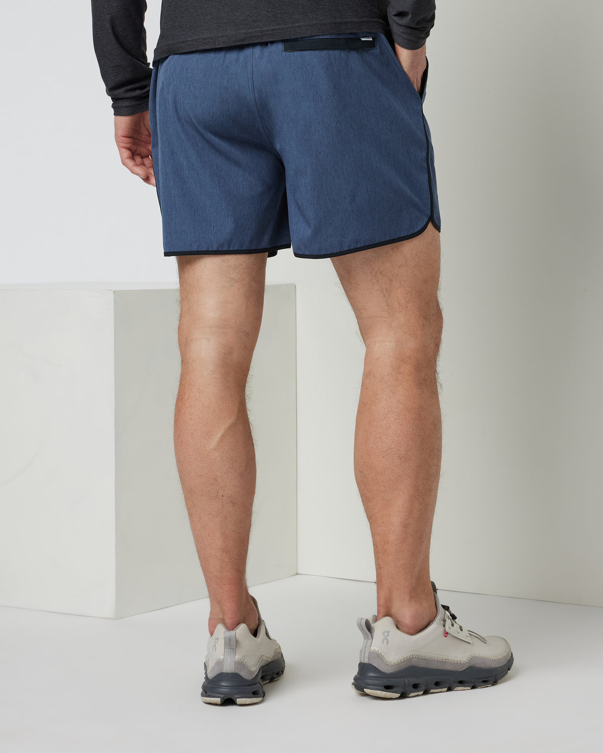 Banks Short 5" Azure Linen Texture - Image 2