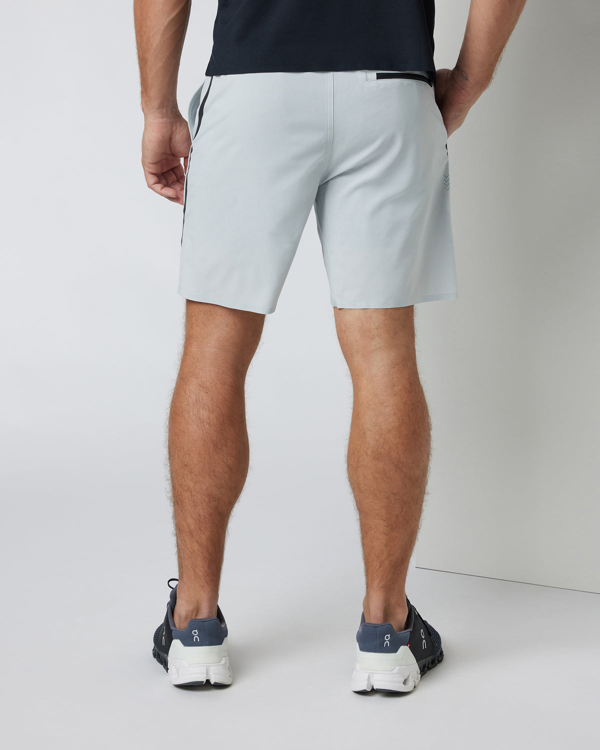 Domain Performance Short Sky Grey Workout Shorts - Image 2