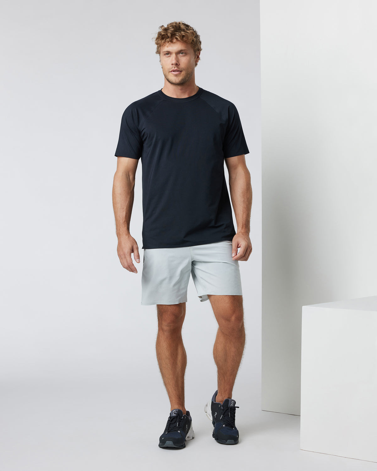 Domain Performance Short Sky Grey Workout Shorts - Image 3