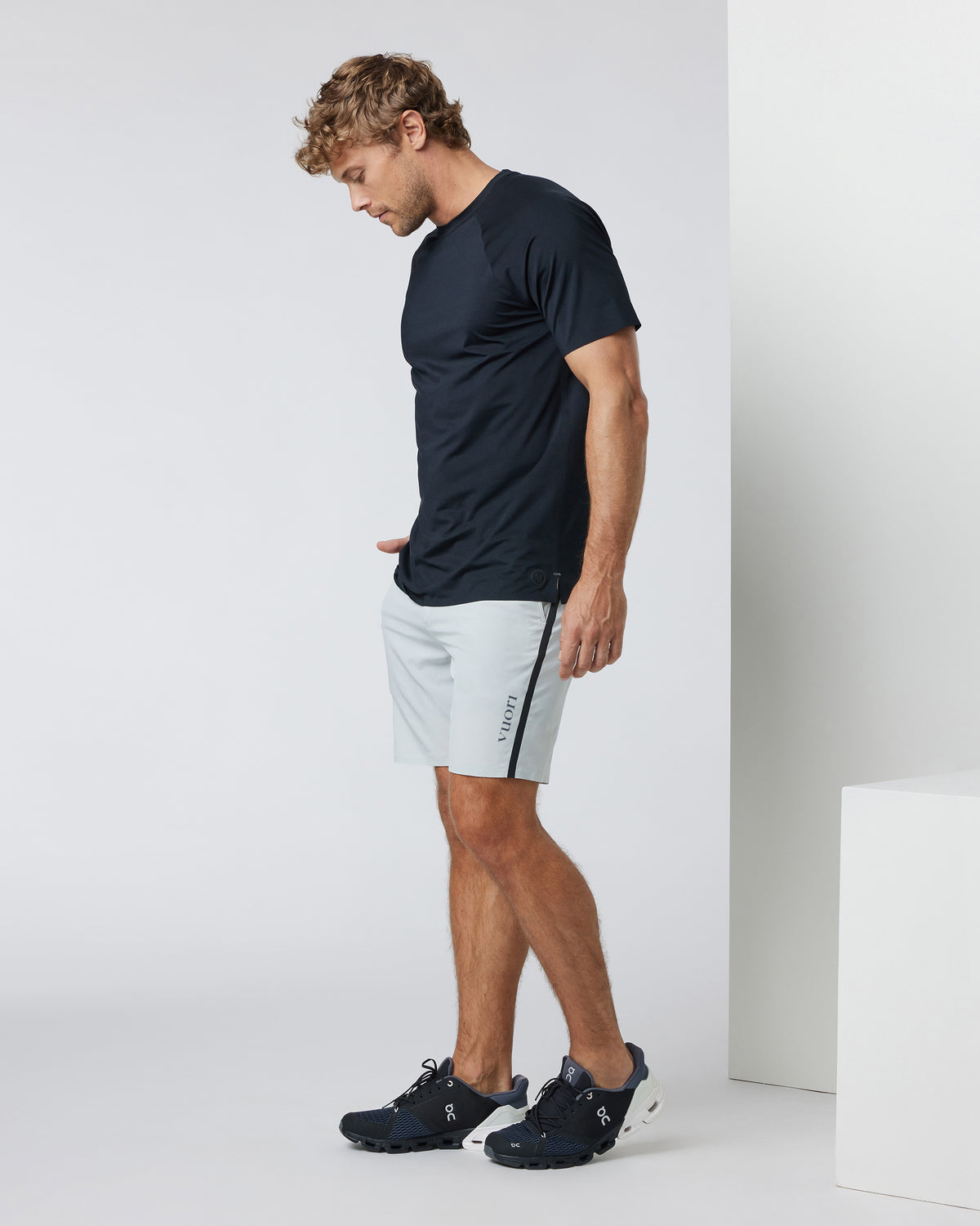 Domain Performance Short Sky Grey Workout Shorts - Image 5