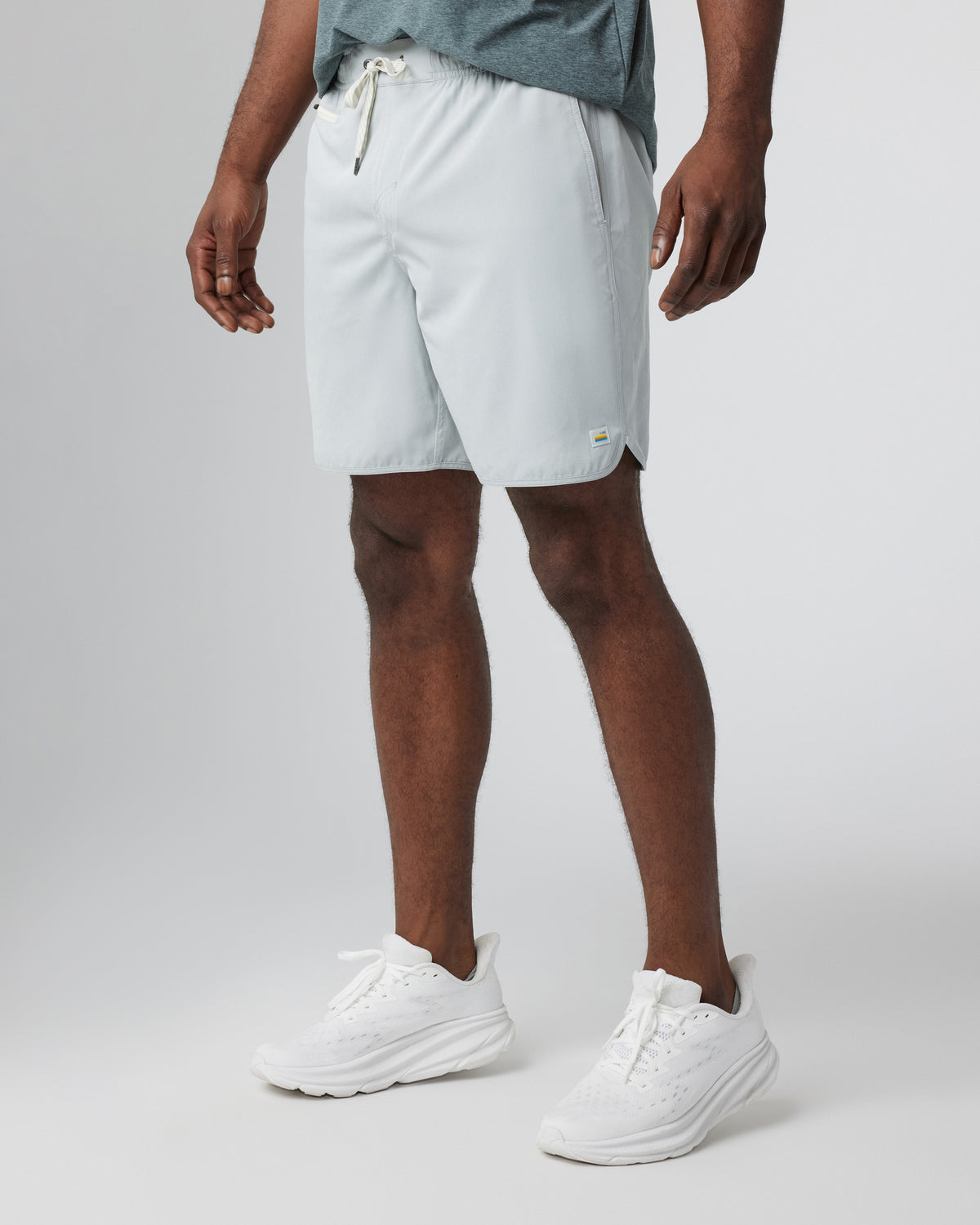 Banks Short Sky Grey Linen Texture Active Shorts - Image 2