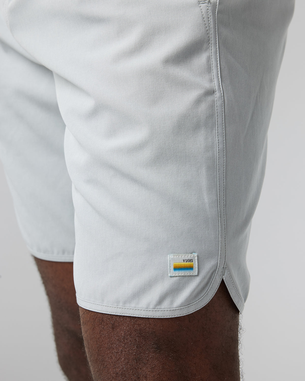 Banks Short Sky Grey Linen Texture Active Shorts - Image 3